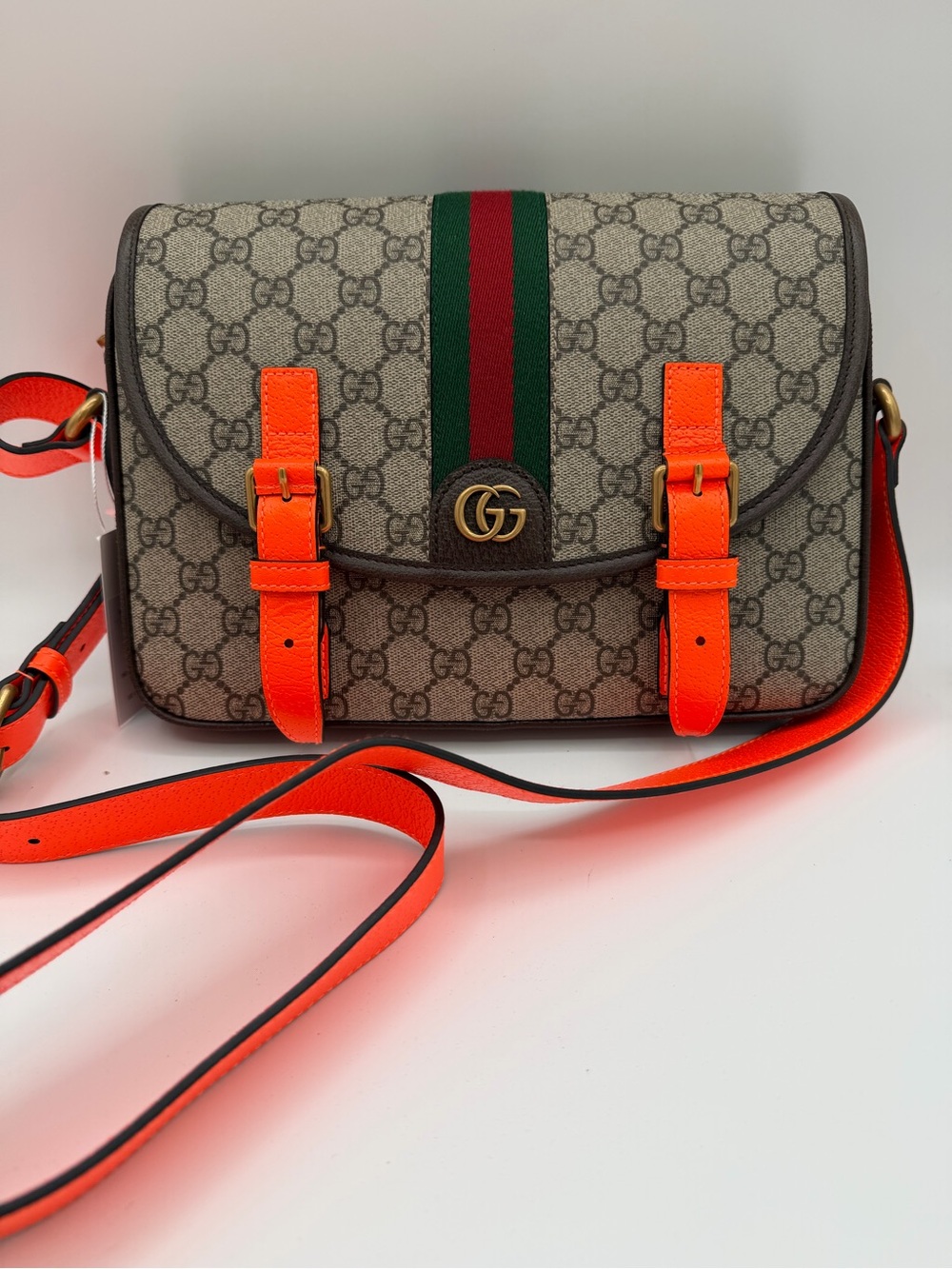 GUCCI GG OPHIDIA MESSENGER CROSSBODY BAG 100% AUTHENTIC Like New 🔥